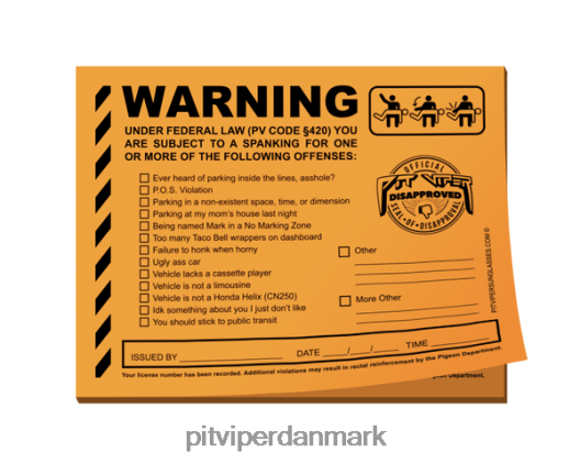 Pit Viper pranks: parkeringsbøder LNV8R8279